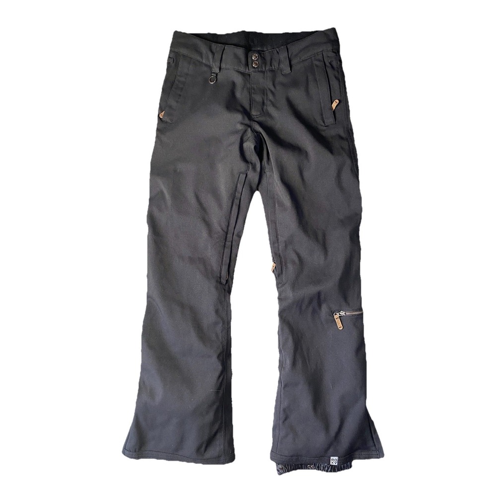 ROXY Snowboard Pants Women Large Slim Torah Bright Edition Ski Vented Black 10K